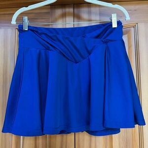 Solid Royal Blue Skater Skort Size L